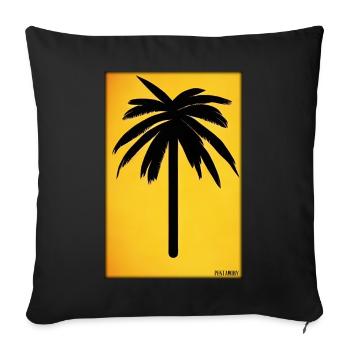 Palm Beach Holiday Summer Sun Sea Travel Holidays - Housse de coussin décorative 45 x 45 cm - noir - Devant
