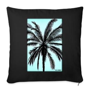 Palm Beach Holiday Summer Sun Sea Travel Holidays - Housse de coussin décorative 45 x 45 cm - noir - Devant