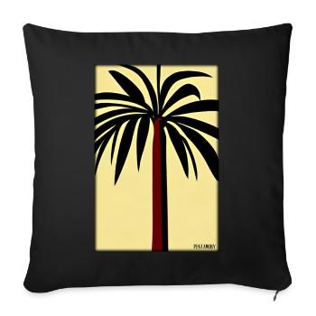 Palm Beach Holiday Summer Sun Sea Travel Holidays - Housse de coussin décorative 45 x 45 cm - noir - Devant