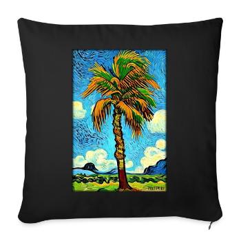 Palm Beach Holiday Summer Sun Sea Travel Holidays - Housse de coussin décorative 45 x 45 cm - noir - Devant