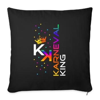 Carnival King - Sofa pillowcase 17,3'' x 17,3'' (45 x 45 cm) - black - Front