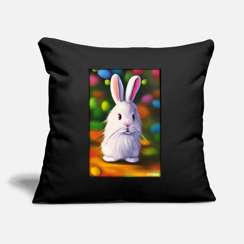 Rabbit Easter Easter Pet Easter Holiday Sofa pillowcase 17,3'' x 17,3'' (45 x 45 cm)