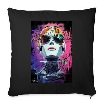 FASHION FATALITY 2 By Yume Origins - Sofa pillowcase 17,3'' x 17,3'' (45 x 45 cm) - black - Front
