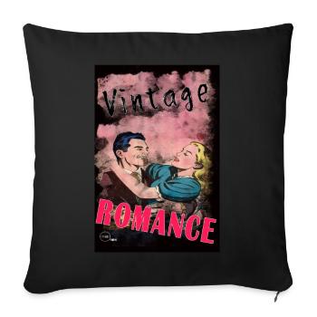 VINTAGE ROMANCE 2 von Yume Origins - Sofakissenbezug 45 x 45 cm - Schwarz - Vorne