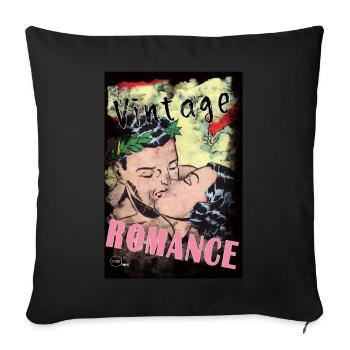 VINTAGE ROMANCE 3 BIS By Yume Origins - Housse de coussin décorative 45 x 45 cm - noir - Devant