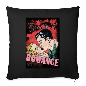 VINTAGE ROMANCE 4 BIS - Housse de coussin décorative 45 x 45 cm - noir - Devant
