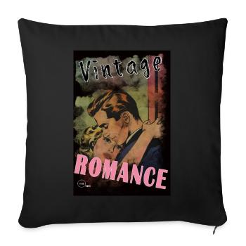 VINTAGE ROMANCE 5 BIS By Yume Origins - Housse de coussin décorative 45 x 45 cm - noir - Devant
