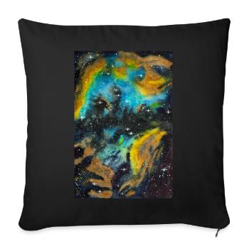 Galaxy Nebula NGC 5189 Galaxie Nebel Nerd Astro - Sofa pillowcase 17,3'' x 17,3'' (45 x 45 cm) - black - Front