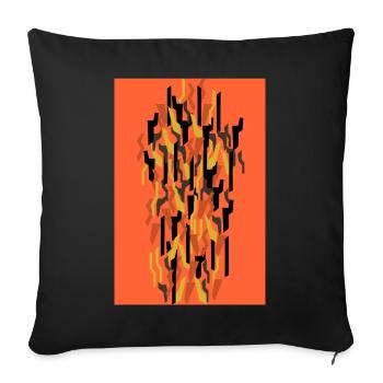 Camouflage Art - Sofa pillowcase 17,3'' x 17,3'' (45 x 45 cm) - black - Front