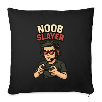 Pas de Pitié - Housse de coussin décorative 45 x 45 cm - noir - Devant