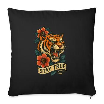 Beauté Féroce - Housse de coussin décorative 45 x 45 cm - noir - Devant