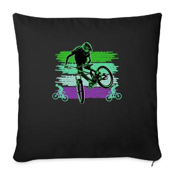 Unnamed Project 64 - Sofa pillowcase 17,3'' x 17,3'' (45 x 45 cm) - black - Front