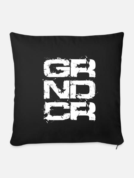 Grindcore Band Kreischen Grunzen Growl Schreien - Sofakissenbezug 45 x 45 cm - Schwarz