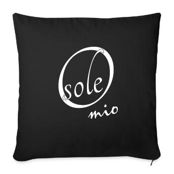 O sole mio - Sofakissenbezug 45 x 45 cm - Schwarz - Vorne