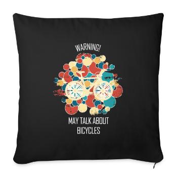 Bicycle Repair Bicycle Mechanic Bicycle Mechanic - Sofa pillowcase 17,3'' x 17,3'' (45 x 45 cm) - black - Front