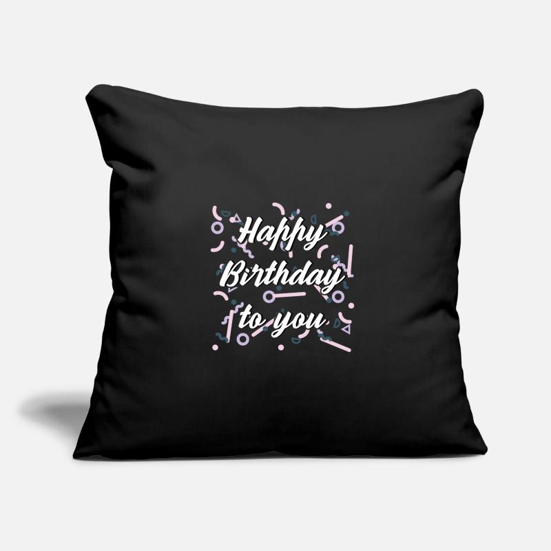 anniversaire Housse de coussin décorative 45 x 45 cm
