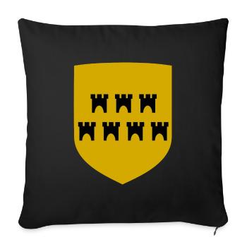 The Transylvanian Saxons - Sofa pillowcase 17,3'' x 17,3'' (45 x 45 cm) - black - Front