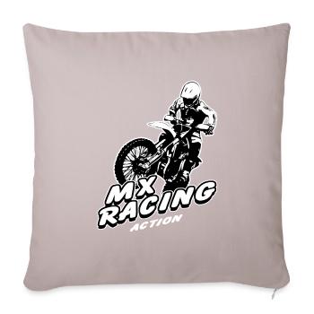 Supercross - Moto Cross - Motocross - Sofa pillowcase 17,3'' x 17,3'' (45 x 45 cm) - light taupe - Front