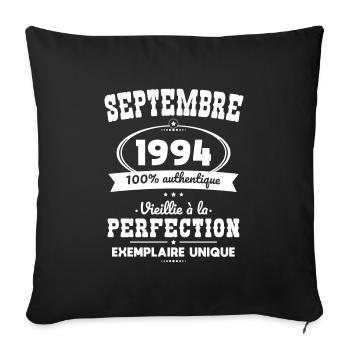 30th Anniversary - September 1994 Perfection - Sofa pillowcase 17,3'' x 17,3'' (45 x 45 cm) - black - Front