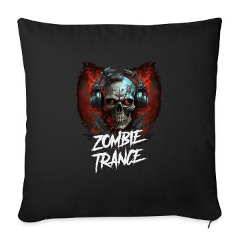 Zombie skull techno Disc Jockey - Sofa pillowcase 17,3'' x 17,3'' (45 x 45 cm) - black - Front