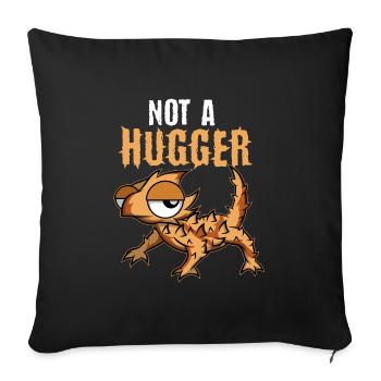 Dornteufel Lézard Moloch Agame Sarkastischer - Housse de coussin décorative 45 x 45 cm - noir - Devant