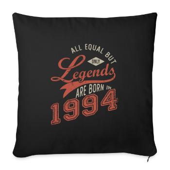 Born 1994, 1994 Anniversary - Sofa pillowcase 17,3'' x 17,3'' (45 x 45 cm) - black - Front