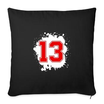 13 Nombre d’objets blob - Housse de coussin décorative 45 x 45 cm - noir - Devant