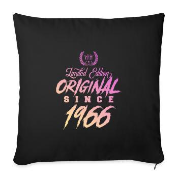1966 limited edition Original - Sofa pillowcase 17,3'' x 17,3'' (45 x 45 cm) - black - Front
