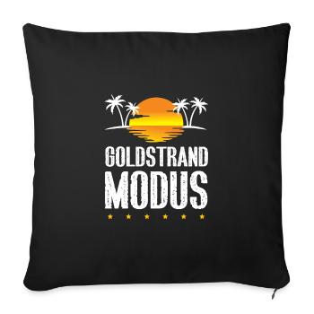 Golden Sands Mode - Sofa pillowcase 17,3'' x 17,3'' (45 x 45 cm) - black - Front