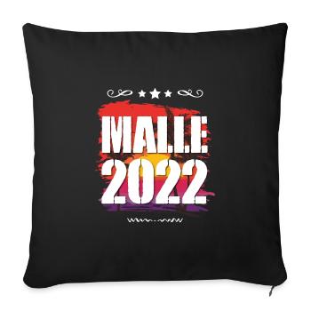 Malle 2022 - Sofa pillowcase 17,3'' x 17,3'' (45 x 45 cm) - black - Front