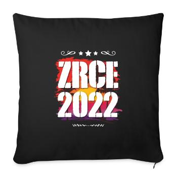 Zrce 2022 - Sofa pillowcase 17,3'' x 17,3'' (45 x 45 cm) - black - Front