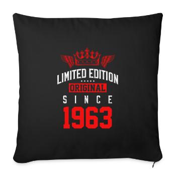 Édition limitée 1963 - Housse de coussin décorative 45 x 45 cm - noir - Devant