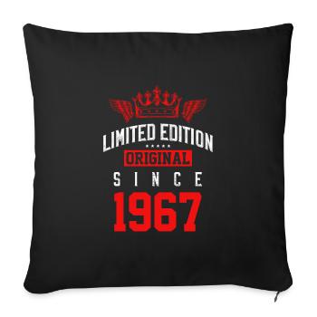 Édition limitée 1967 - Housse de coussin décorative 45 x 45 cm - noir - Devant