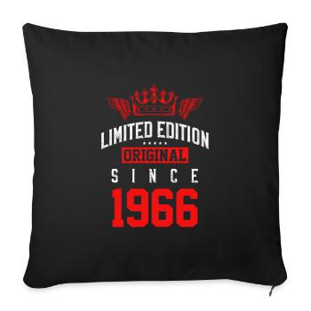 1966 limited edition - Sofakissenbezug 45 x 45 cm - Schwarz - Vorne