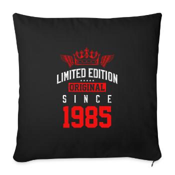 Édition limitée 1985 - Housse de coussin décorative 45 x 45 cm - noir - Devant