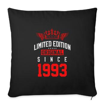 1993 limited edition - Sofa pillowcase 17,3'' x 17,3'' (45 x 45 cm) - black - Front