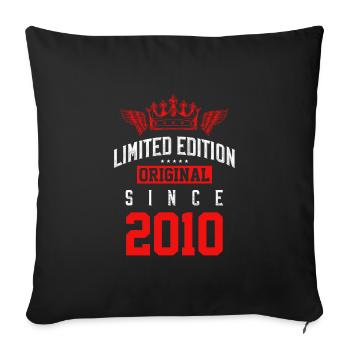 2010 limited edition - Sofa pillowcase 17,3'' x 17,3'' (45 x 45 cm) - black - Front