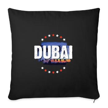Dubai - Sofa pillowcase 17,3'' x 17,3'' (45 x 45 cm) - black - Front