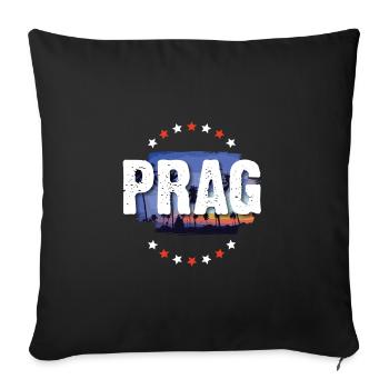 Prague - Sofa pillowcase 17,3'' x 17,3'' (45 x 45 cm) - black - Front