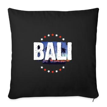 Bali - Sofa pillowcase 17,3'' x 17,3'' (45 x 45 cm) - black - Front