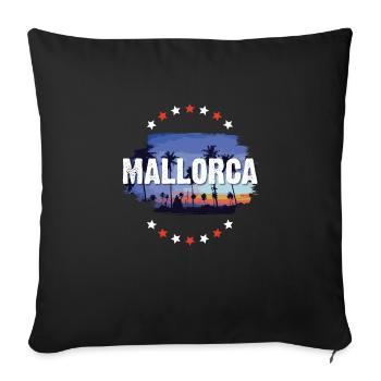 Majorca - Sofa pillowcase 17,3'' x 17,3'' (45 x 45 cm) - black - Front