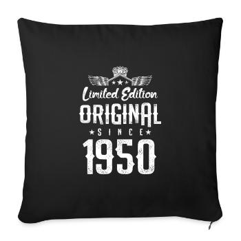 Édition limitée 1950 - Housse de coussin décorative 45 x 45 cm - noir - Devant