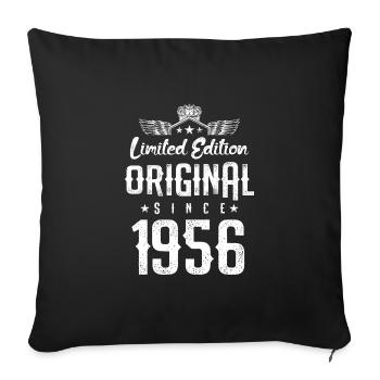 1956 limited edition - Sofa pillowcase 17,3'' x 17,3'' (45 x 45 cm) - black - Front