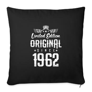 Édition limitée 1962 - Housse de coussin décorative 45 x 45 cm - noir - Devant