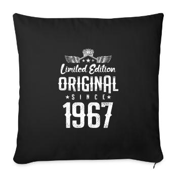 Édition limitée 1967 - Housse de coussin décorative 45 x 45 cm - noir - Devant