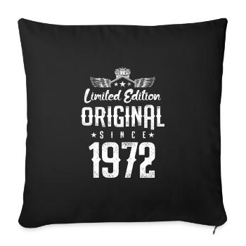 Édition limitée 1972 - Housse de coussin décorative 45 x 45 cm - noir - Devant