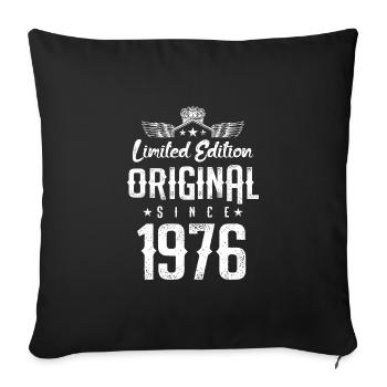 Édition limitée 1976 - Housse de coussin décorative 45 x 45 cm - noir - Devant