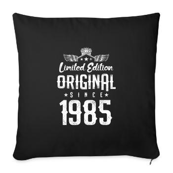 Édition limitée 1985 - Housse de coussin décorative 45 x 45 cm - noir - Devant