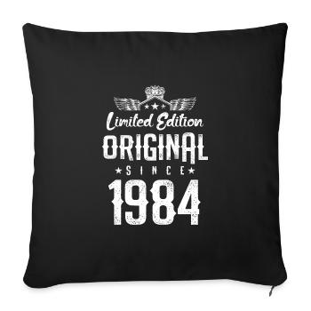 1984 limited edition - Sofa pillowcase 17,3'' x 17,3'' (45 x 45 cm) - black - Front