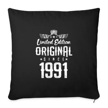 1991 limited edition - Sofa pillowcase 17,3'' x 17,3'' (45 x 45 cm) - black - Front